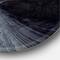 Designart - Paved Road Under A Full Moon - Nautical & Coastal Metal Circle Wall Art